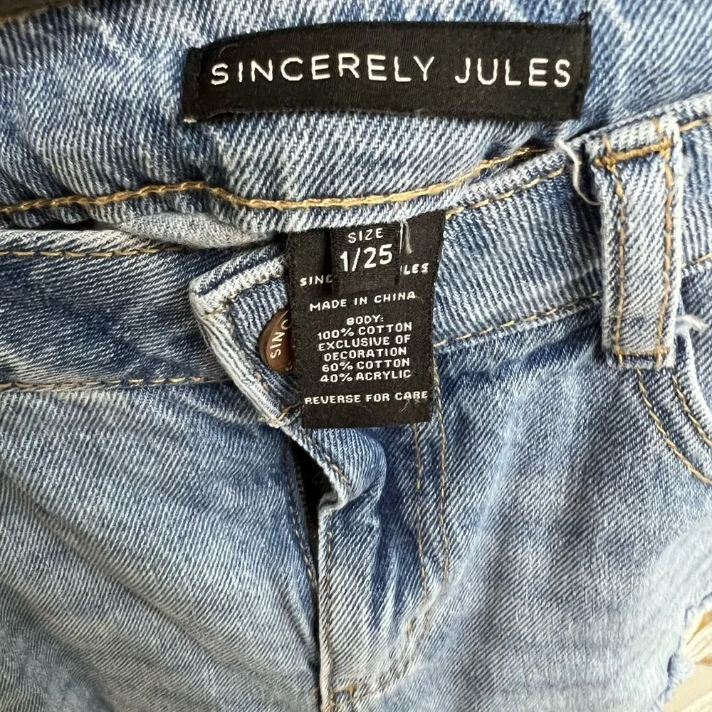 Denim shorts